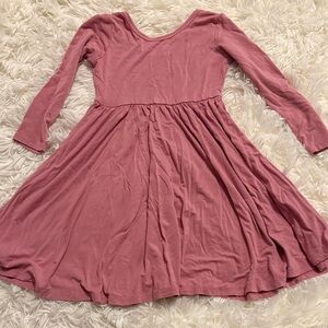 Kyte BABY Dusty Pink Long Sleeve Dress